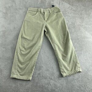 Zara Womens Khaki Cotton Pants Size EUR 40 USA 8 Made In Turkey 3159